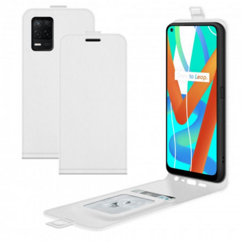Læder Cover Realme 8 5G Flip Cover Foldende Lædereffekt