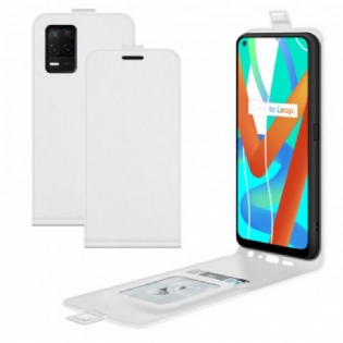 Læder Cover Realme 8 5G Flip Cover Foldende Lædereffekt