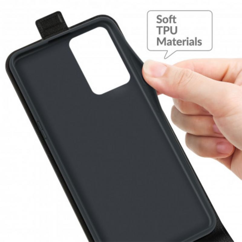Læder Cover Realme 8 5G Flip Cover Foldende Lædereffekt