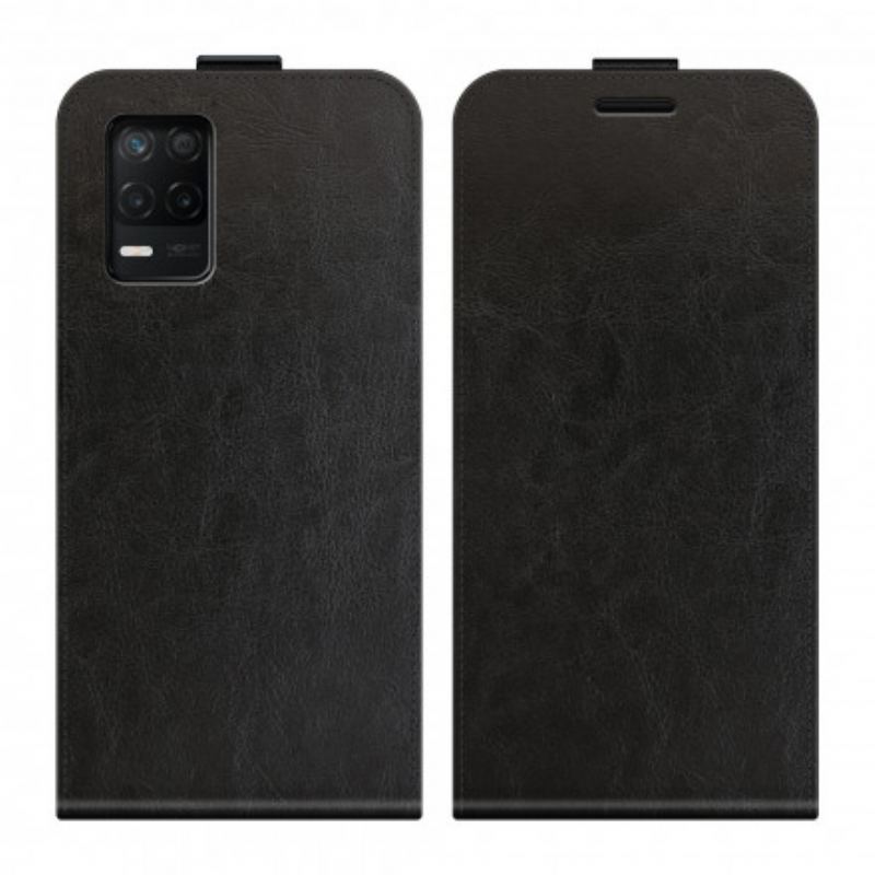 Læder Cover Realme 8 5G Flip Cover Foldende Lædereffekt