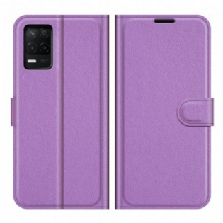 Læder Cover Realme 8 5G Klassisk Litchi-effekt