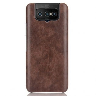 Cover Asus Zenfone 7 / 7 Pro Litchi Læder Effekt