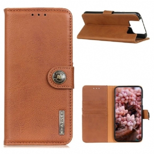 Læder Cover Asus Zenfone 7 / 7 Pro Imiteret Læder Khazneh
