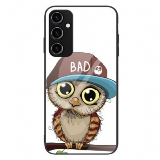 Cover Samsung Galaxy A34 5G Dårlig Ugle Hærdet Glas