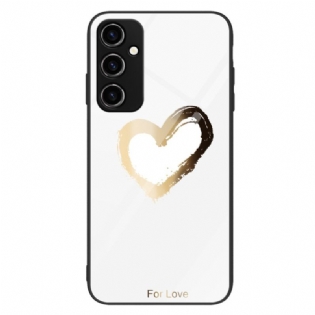 Cover Samsung Galaxy A34 5G Hjerte Af Hærdet Glas