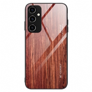 Cover Samsung Galaxy A34 5G Trædesign Hærdet Glas
