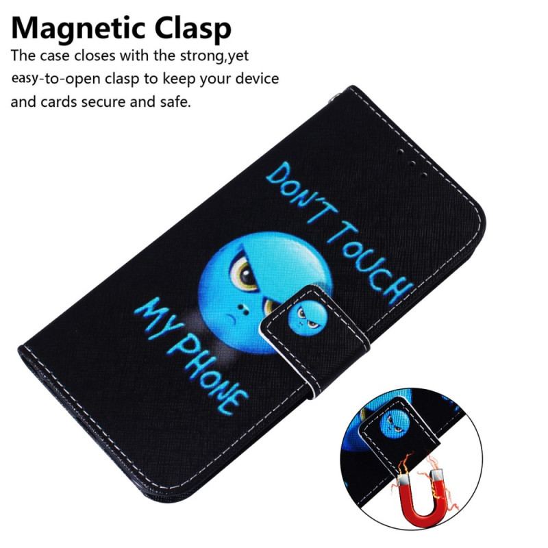 Flip Cover Samsung Galaxy A34 5G Emoji Rør Ikke Ved Min Telefon