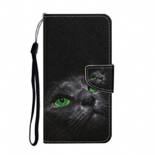 Flip Cover Samsung Galaxy A34 5G Hjerter Med Snor