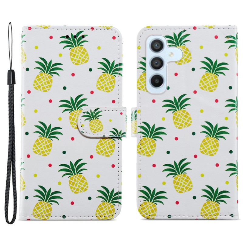 Læder Cover Samsung Galaxy A34 5G Flere Ananas