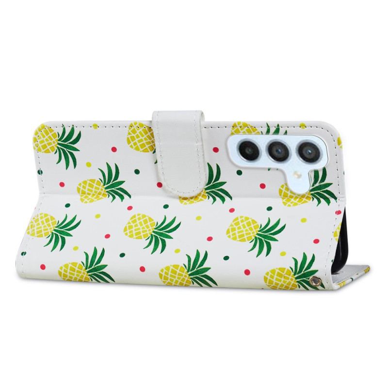 Læder Cover Samsung Galaxy A34 5G Flere Ananas