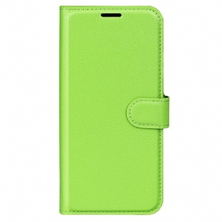 Læder Cover Samsung Galaxy A34 5G Klassisk Litchi-lædereffekt