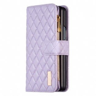 Flip Cover Til Samsung Galaxy Z Fold 5 Binfen Farve Stil Quiltet