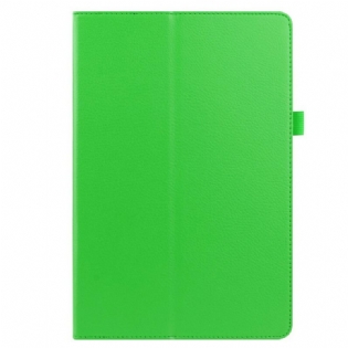 Etui Samsung Galaxy Tab S8 Plus / Tab S7 Plus Litchi Imiteret Læder