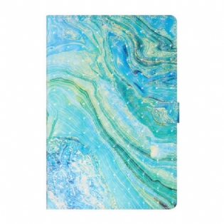 Flip Cover Samsung Galaxy Tab S8 Plus / Tab S7 Plus Grøn Bølge