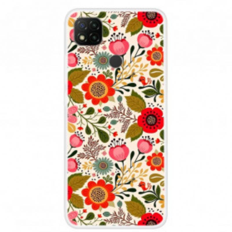 Cover Xiaomi Redmi 9C Blomstertapet