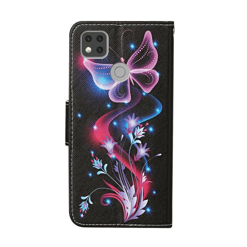 Flip Cover Xiaomi Redmi 9C Forheksede Sommerfugle