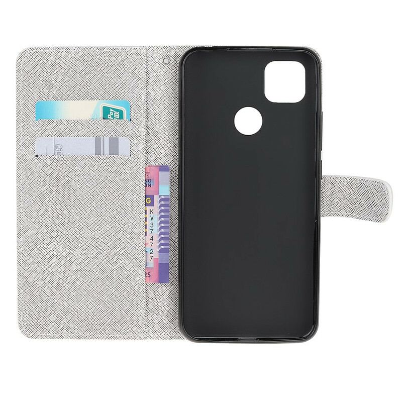 Flip Cover Xiaomi Redmi 9C Med Snor Funky Cats Med Rem