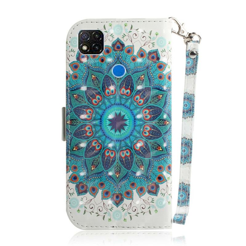 Flip Cover Xiaomi Redmi 9C Med Snor Mesterlig Mandala Med Rem