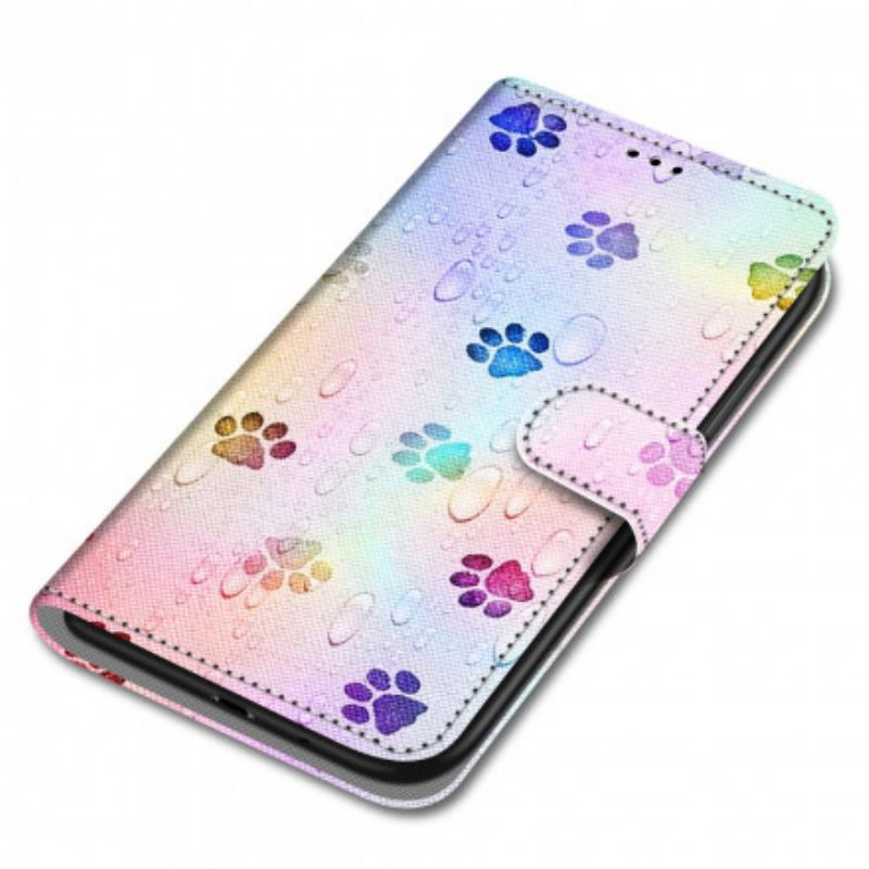 Læder Cover Xiaomi Redmi 9C Kattespor