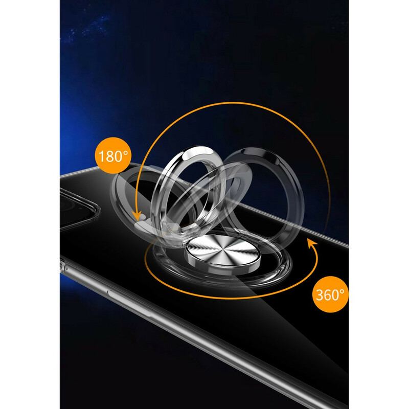 Cover iPhone 11 Pro Max Gennemsigtig Med Ring-support