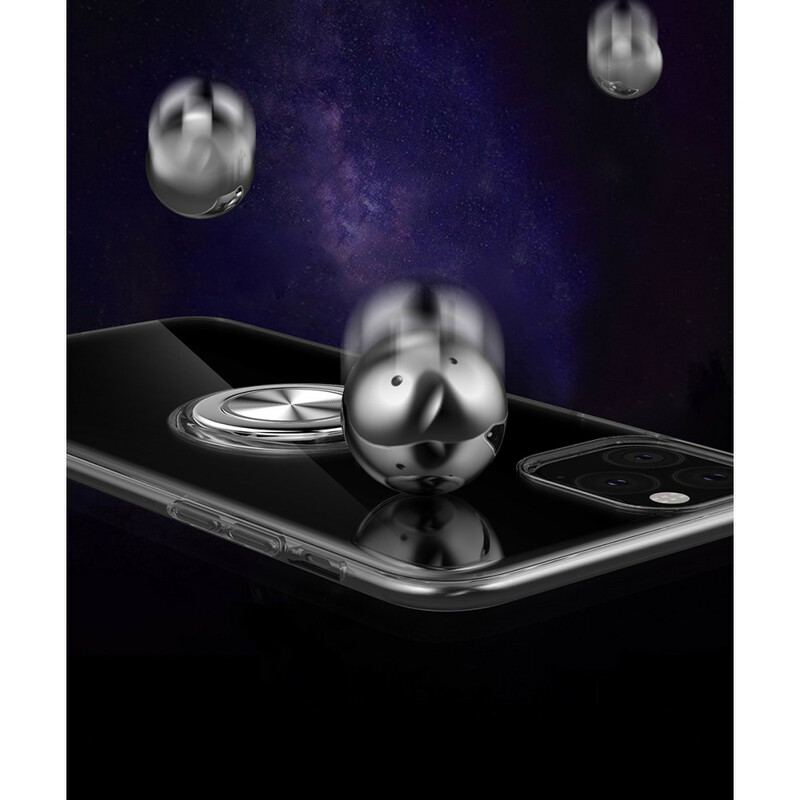 Cover iPhone 11 Pro Max Gennemsigtig Med Ring-support