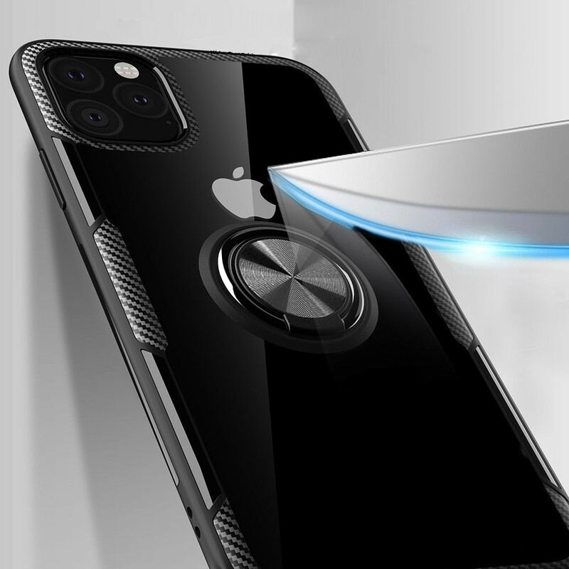 Cover iPhone 11 Pro Max Ring-støttekanter Metaleffekt