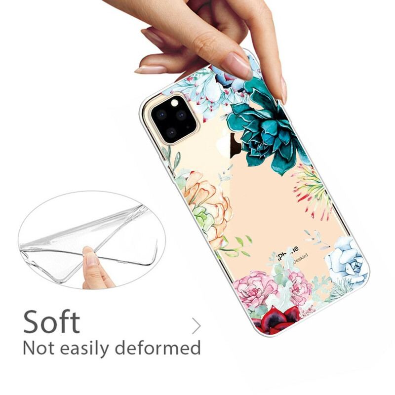 Cover iPhone 11 Pro Max Sømløse Akvarelblomster