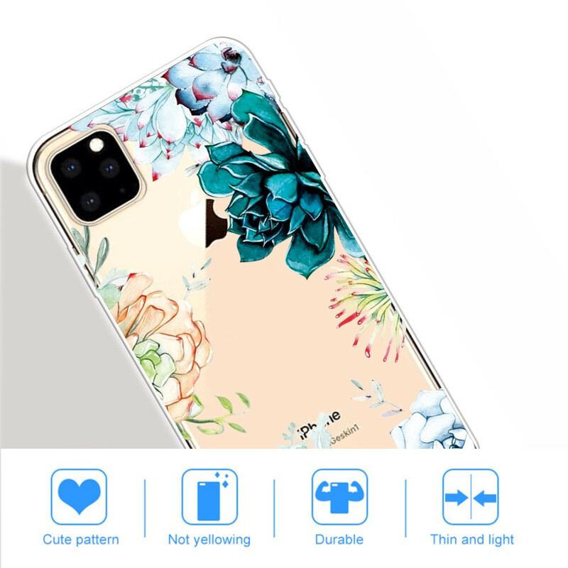 Cover iPhone 11 Pro Max Sømløse Akvarelblomster