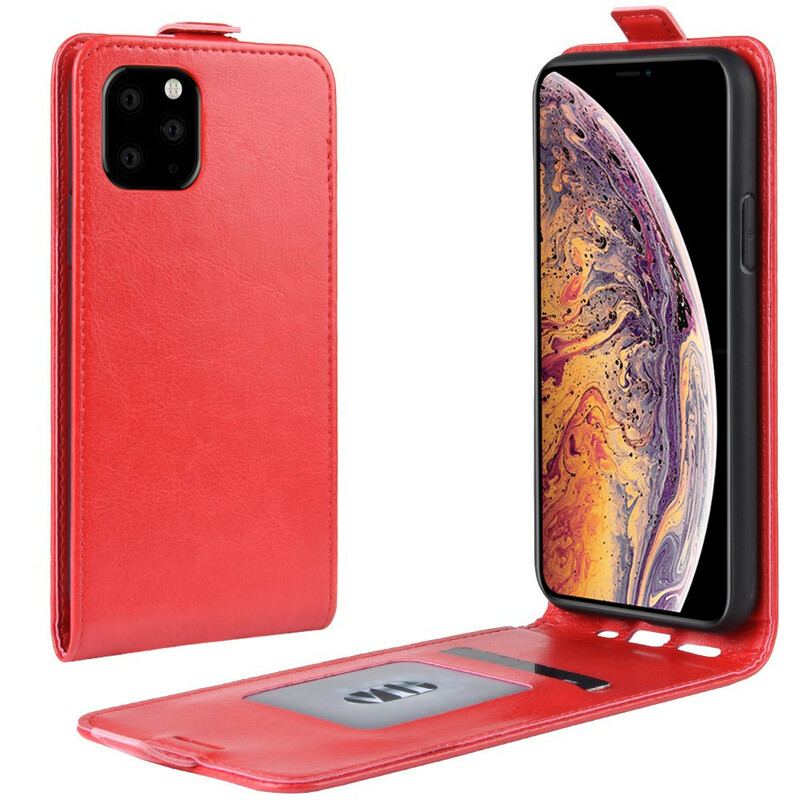 Flip Cover iPhone 11 Pro Max Læder Cover Foldende Lædereffekt