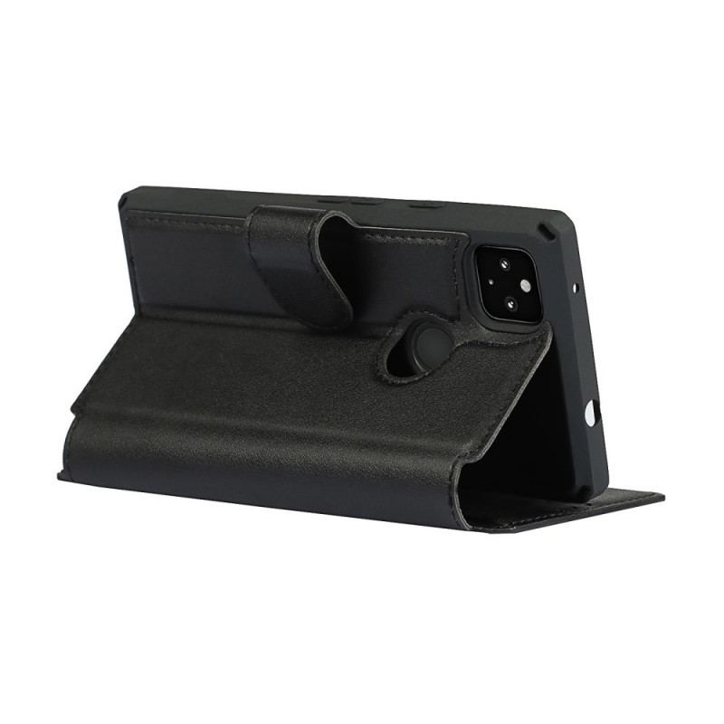 Flip Cover Google Pixel 4A Med Snor Imiteret Læderrem