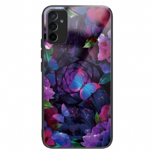 Cover Samsung Galaxy M13 Sommerfugle Variation Hærdet Glas