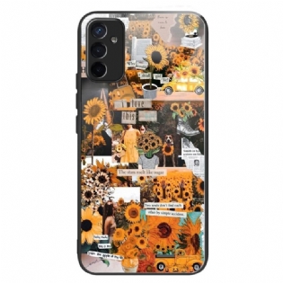 Mobilcover Samsung Galaxy M13 Solsikker Af Hærdet Glas