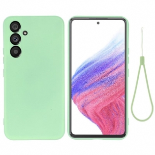 Cover Samsung Galaxy A54 5G Flydende Silikone Med Snor