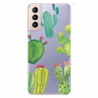 Cover Samsung Galaxy S22 Plus 5G Akvarel Kaktusser