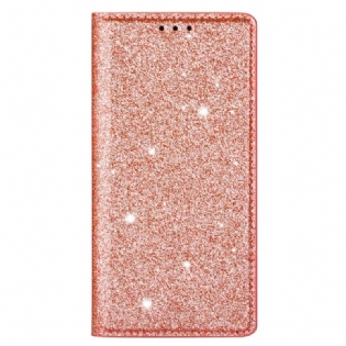 Cover Samsung Galaxy S22 Plus 5G Flip Cover Sequin Stil