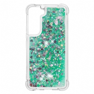Cover Samsung Galaxy S22 Plus 5G Pailletter Med Snøre