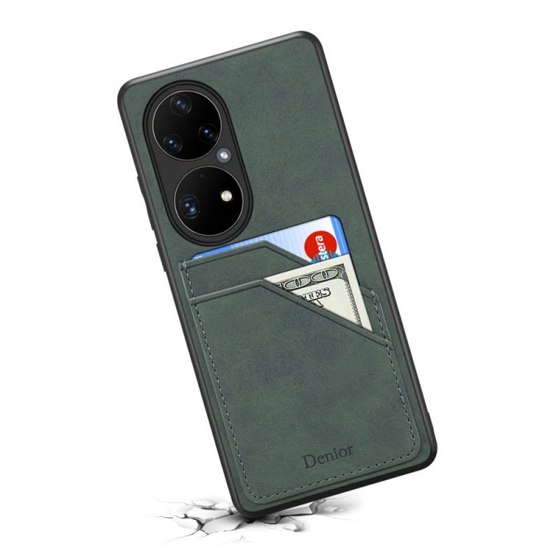 Cover Huawei P50 Pro Denior Double Slot Card Holder