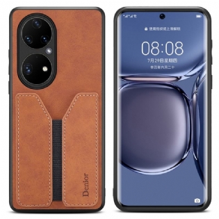 Cover Huawei P50 Pro Denior Elastisk Kortholder
