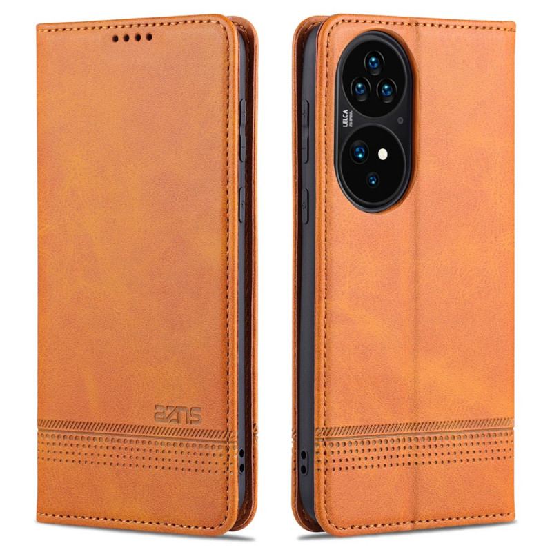Cover Huawei P50 Pro Flip Cover Azns Læderstyling