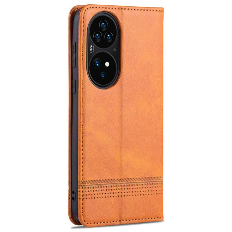 Cover Huawei P50 Pro Flip Cover Azns Læderstyling