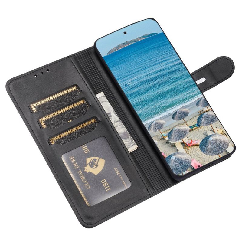 Flip Cover Huawei P50 Pro Imiteret Læderkilling