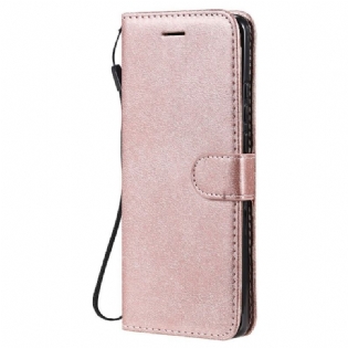 Flip Cover Huawei P50 Pro Med Snor Strappy Lædereffekt