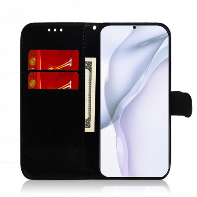 Flip Cover Huawei P50 Pro Spejlcover I Imiteret Læder