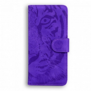 Flip Cover Huawei P50 Pro Tiger Ansigtsprint