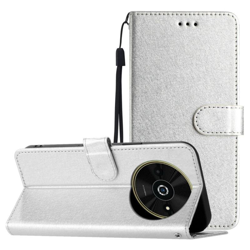 Flip Cover Til Poco C61 Silketekstur