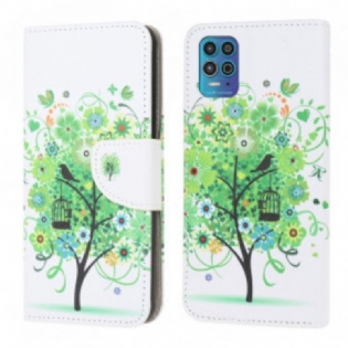 Flip Cover Moto G100 Blomstrende Træ