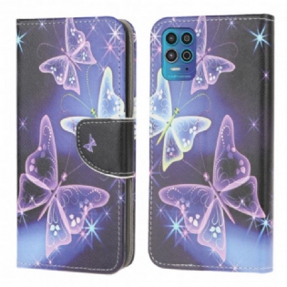 Flip Cover Moto G100 Sommerfugle