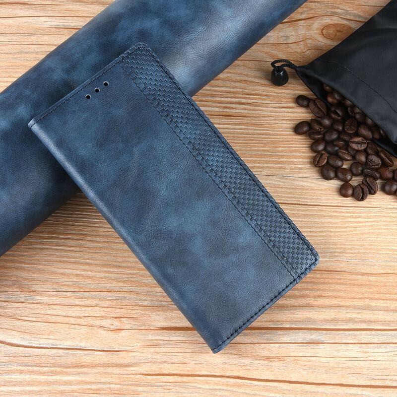 Cover Nokia 9 PureView Flip Cover Stiliseret Vintage Lædereffekt