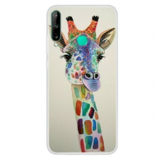 Cover Huawei P40 Lite E Farverig Giraf