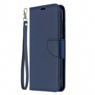 Flip Cover Huawei P40 Lite E Læder Cover Glat Flap Skrå